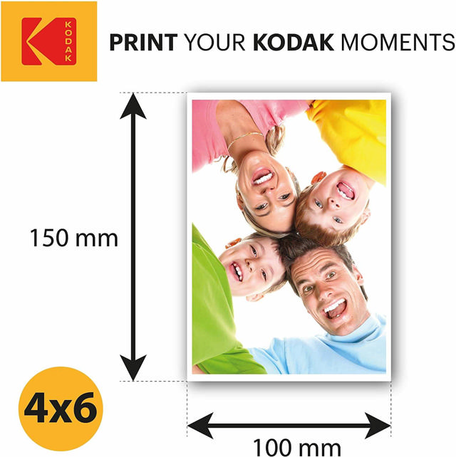 KODAK GLOSSY PHOTO PAPER 180GR 50 SHEETS 10X15CM