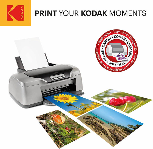 KODAK A4 GLOSSY PHOTO PAPER 180GR 20 SHEETS