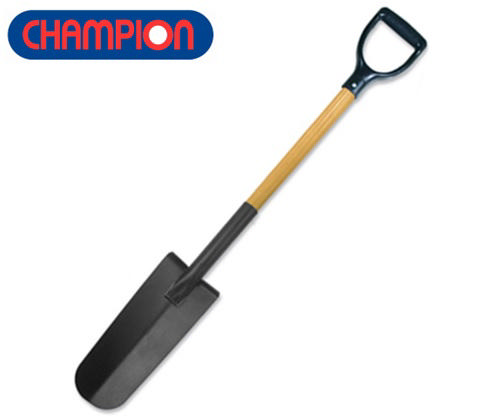 CHAMPION LONG SPADE 145x360mm WOODEN HANDLE