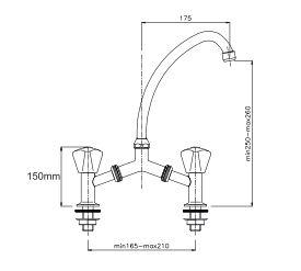 RAVELLI LONG KITCHEN MIXER