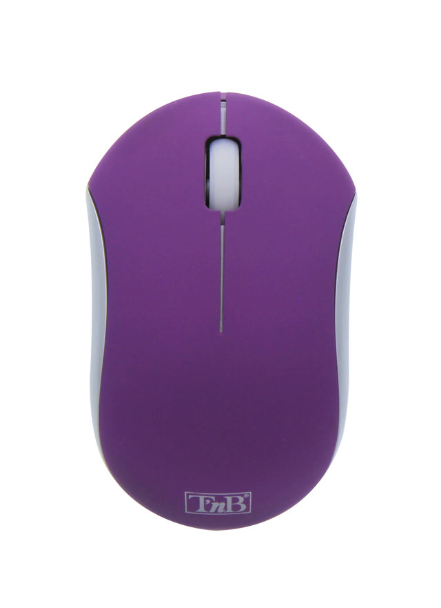 TNB RUBBY WIRELESS OPTICAL MOUSE PURPLE