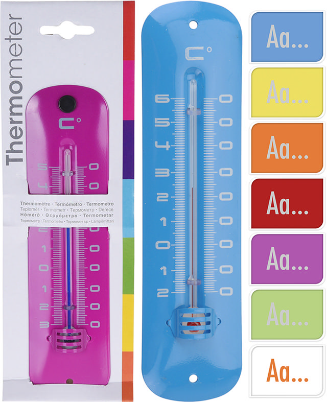 THERMOMETER METAL 19X4.8CM 59