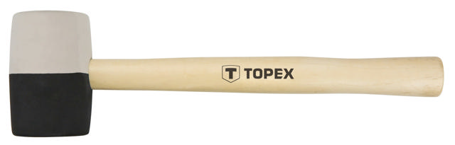 TOPEX RUBBER MALLET 58MM BL/WH