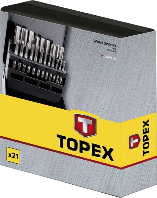 TOPEX 21PCS TAP SET M3-M12