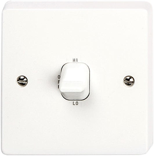 SVG WHITE W1 1GANG SHUTTER SWITCH