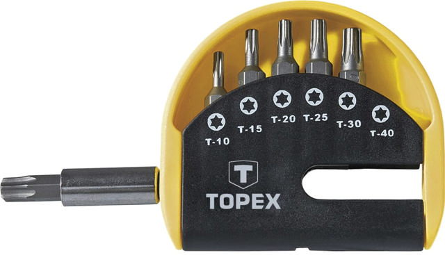 TOPEX 7PCS BIT SET TORX&MAG HO