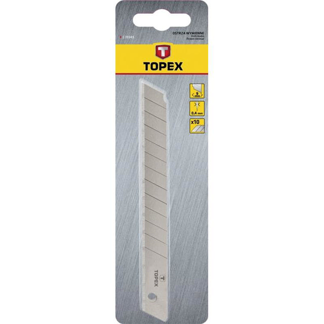 TOPEX 10PCS ΛΕΠΙΔΕΣ ΓΙΑ ΜΑΧΑΙΡΑΚΙ 9mm 