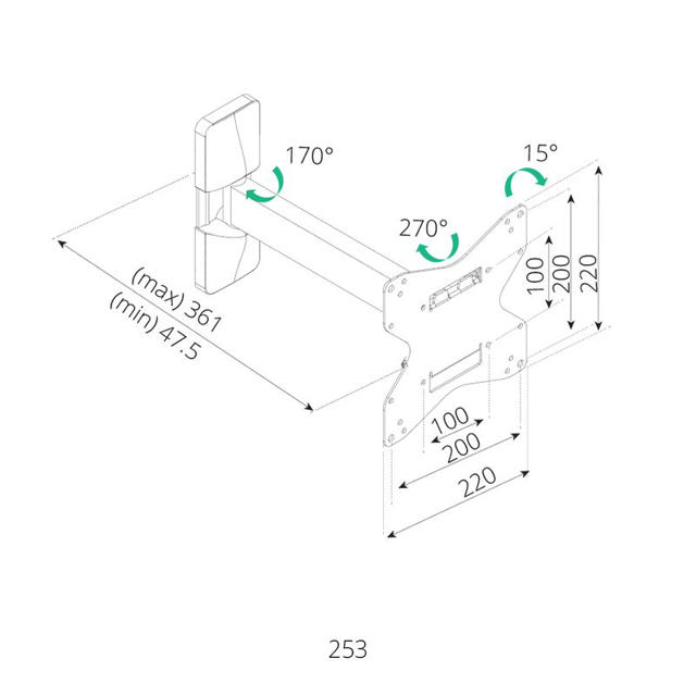 SIH TV MOUNTS UP TO 56''/35KG