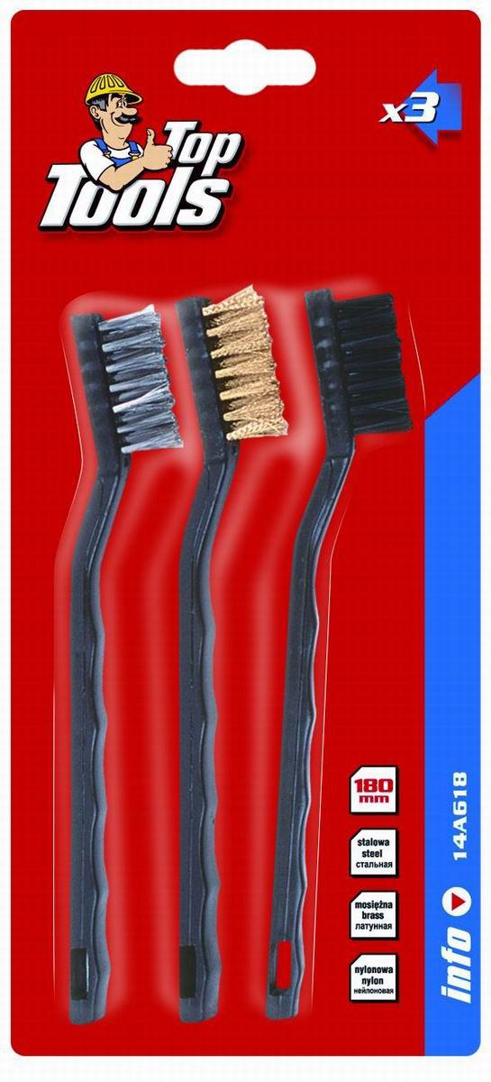 TOP TOOLS 3PCS SET WIRE BRUSH 