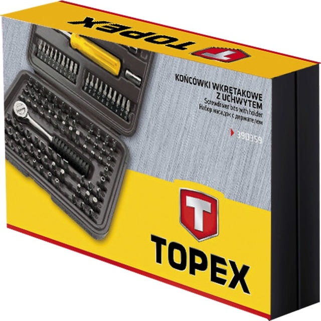 TOPEX 101PCS 1/4 CrV SET ΜΥΤΕΣ ΜΕ ΧΕΙΡΟΛΑΒΗ