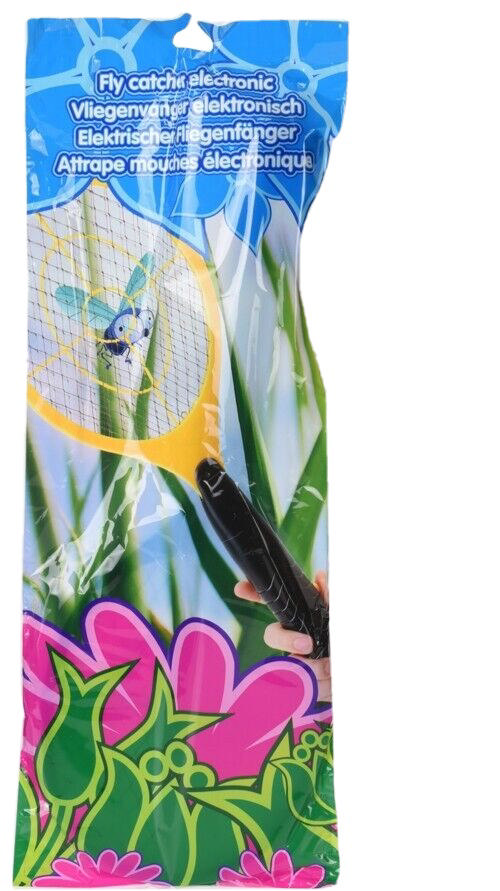 ELECTRIC FLY SWATTER 44X17CM 4 ASSORTED COLORS