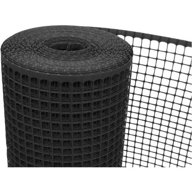 SQUARE MESH DARK GREY 1M (PER METER)