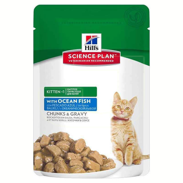 HILLS SCIENCE PLAN CAT DIET FOOD OCEAN FISH 85GR