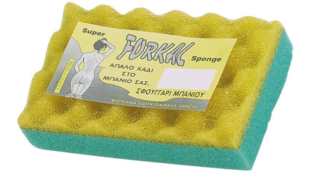 BATH SPONGE HALF W CORNER