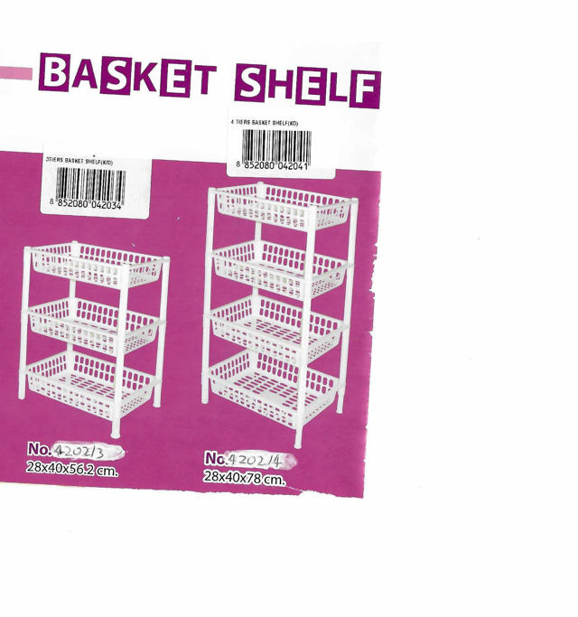 BASKET SHELF 3 TIERS 29X41X49CM