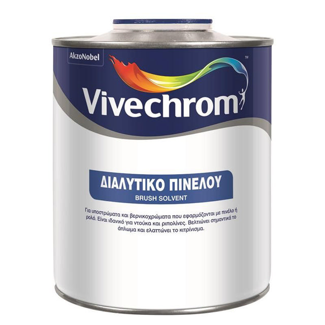 VIVECHROM BRUSH ΔΙΑΛΥΤΙΚΟ ΒΕΡΝΙΚΟΧΡΩΜΑΤΩΝ 750ML