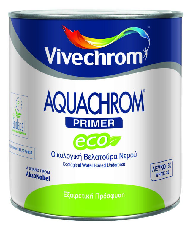 VIVECHROM WHITE AQUACHROME PRIMER ECO WATER BASED UNDERCOAT 2.5LT +10%