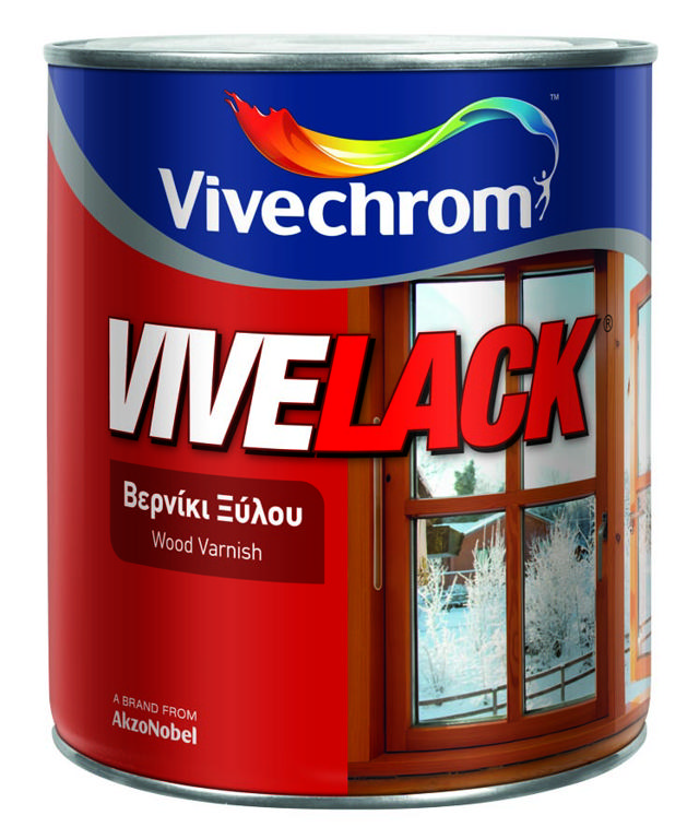 VIVECHROM CLEAR GLOSS VIVELACK ΔΙΑΚΟΣΜΗΤΙΚΟ ΚΑΙ ΠΡΟΣΤΑΤΕΥΤΙΚΟ ΒΕΡΝΙΚΙ ΞΥΛΟΥ 750ML