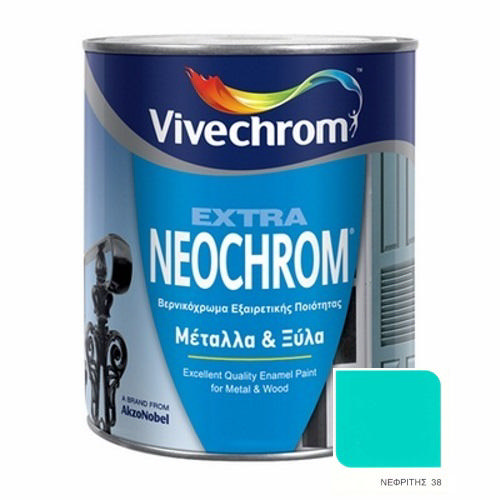 VIVECHROM GREENSTONE 38 NEOCHROM EXTRA GLOSSY VARNISH PAINT 750ML