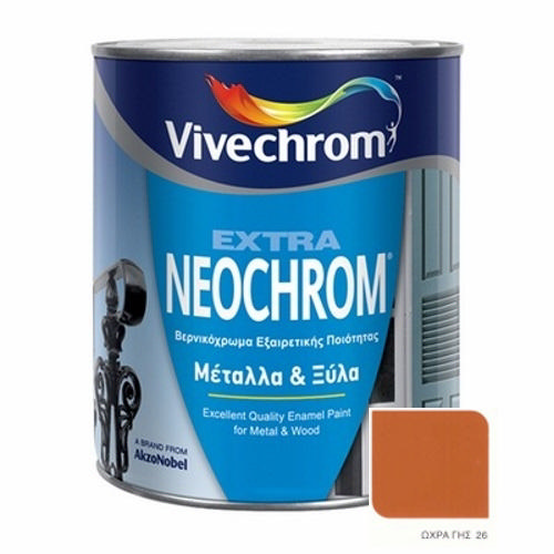 VIVECHROM EARTH OCHRE 26 NEOCHROM EXTRA GLOSSY VARNISH PAINT 375ML