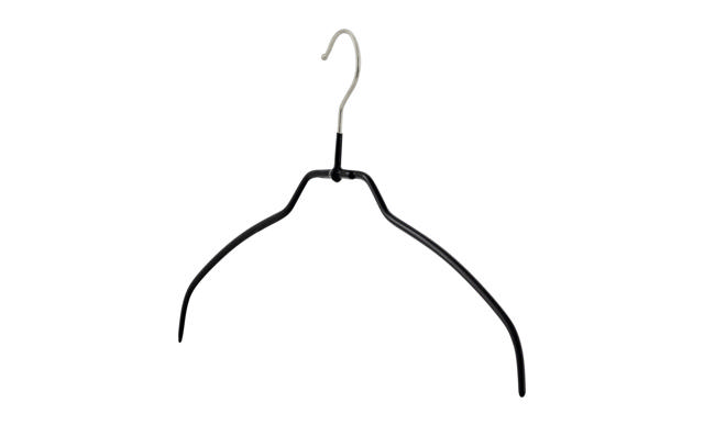 MAWA CLOTHES HANGER SILHOUETTE LIGHT BLACK 4PCS