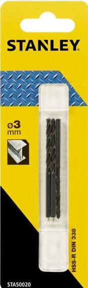 STANLEY IRON DRILL 3X3MM HSS-R