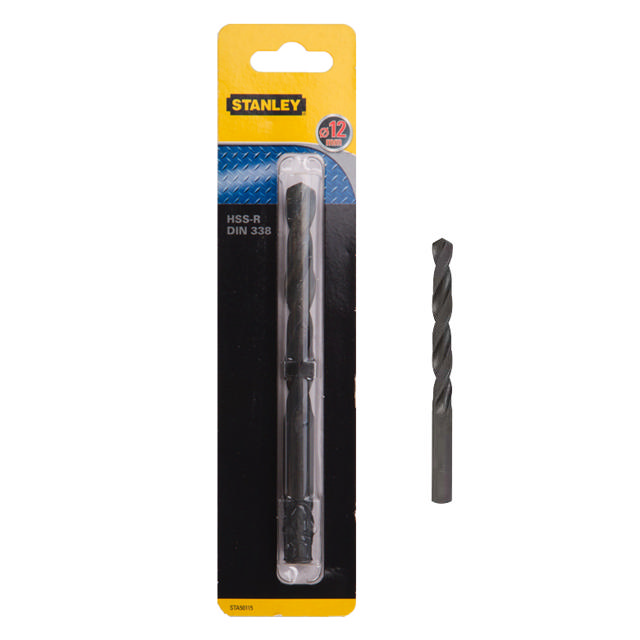 STANLEY IRON DRILL 12MM HSS-R