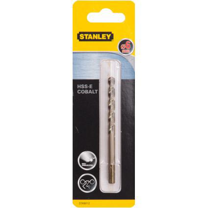 STANLEY COBALT&INOX DRILL 6MM