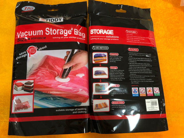 VACUUM STORAGE BAG 80X100CM