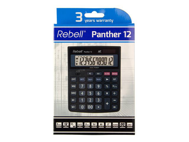 REBELL PANTHER 12 DESKTOP CALCULATOR