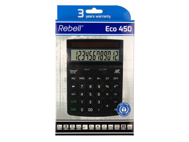 REBELL ECO-450 DESKTOP CALCULATOR