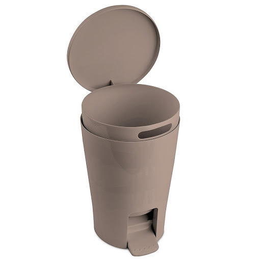 TATAY BATHROOM PEDAL BIN 5L ''DIABOLO'' TAUPE