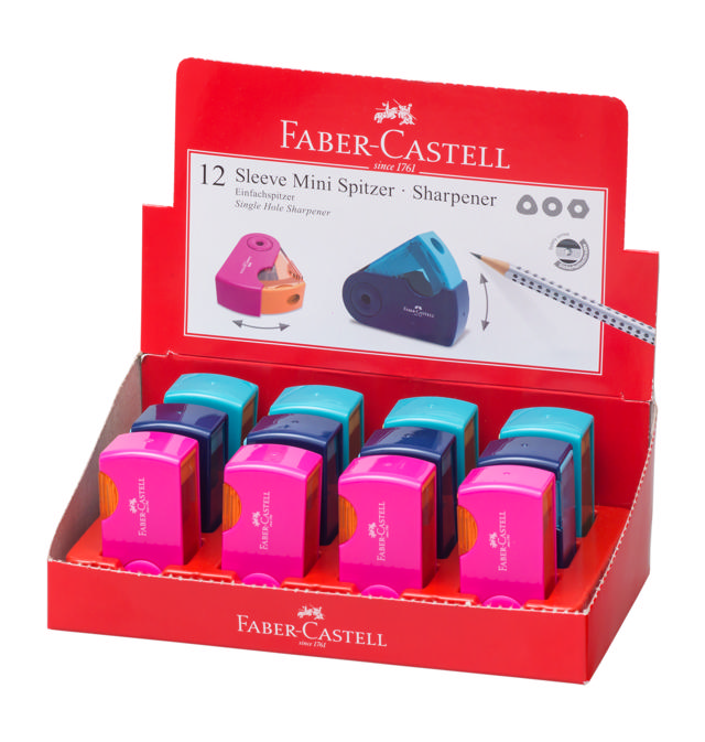 FABER CASTELL 182712 ΜΟΝΗ ΞΥΣΤΡΑ SLEEVE ΠΑΣΤΕΛ ΧΡΩΜΑΤΑ 12PCS