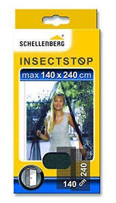 SCHELLENBERG FLY SCREEN DOOR 140X240CM GREY