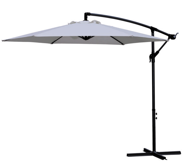 BANANA 3M ALUMΙNIUM UMBRELLA GREY