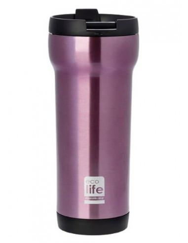 ECOLIFE COFFEE THERMOS STAINLESS STEEL PINK 420ML