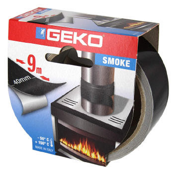 GEKO SMOKE ALUMINIUM TAPE 40MMX9M BLACK