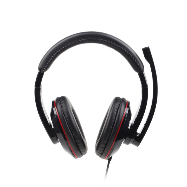 GEMBIRD STEREO HEADSET, GLOSSY BLACK