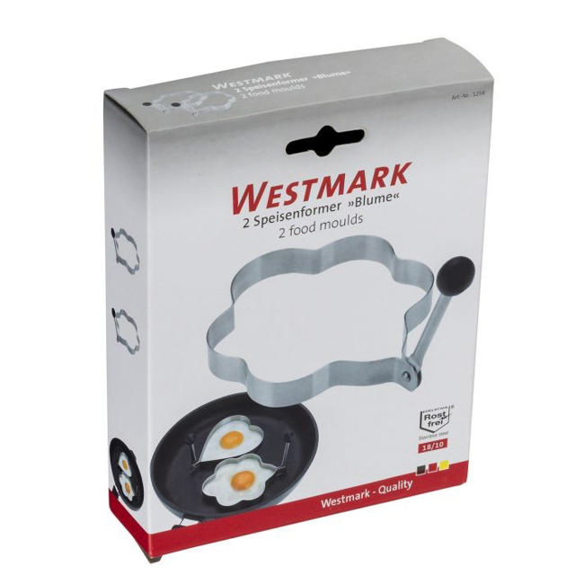 WESTMARK MOULDS FLOWER STAINLESS STEEL 2PCS