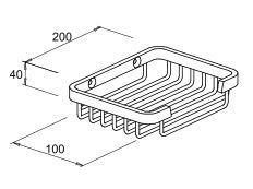 ALU BATH BASKET 20X10X3,5