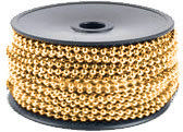 AREF CHAIN BALL 3,2mm 1M BRASS