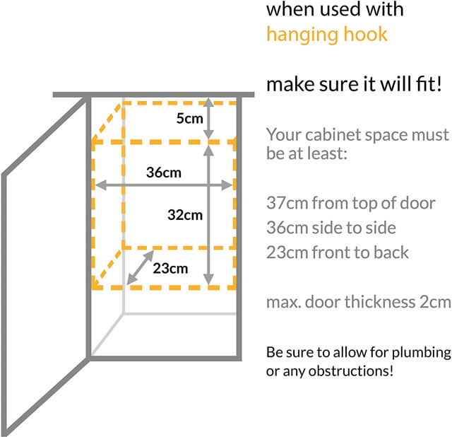 SIMPLEHUMAN HANGING KITCHEN BIN 10L