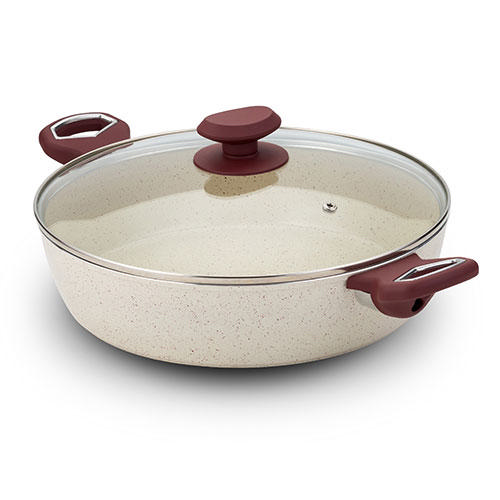 NAVA TERRESTRIAL LOW CASSEROLE WITH CERAMIC NON-STICK COATING 28CM