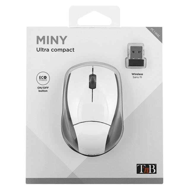 TNB MINI ULTRA WIRELESS OPTICAL MOUSE WHITE