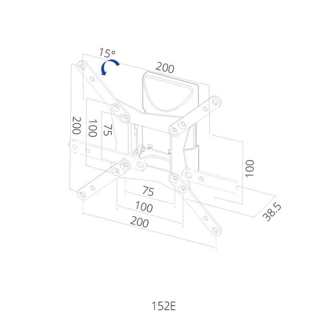 SIH 2 WAY TV MOUNT UP TO 42''/20KG