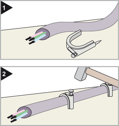 FRIULSIDER PLASTIC CLAMPS WITH NAIL 7-8MM 25PCS