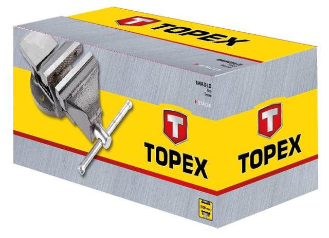 TOPEX BENCH VICE 75MM&ANVILS