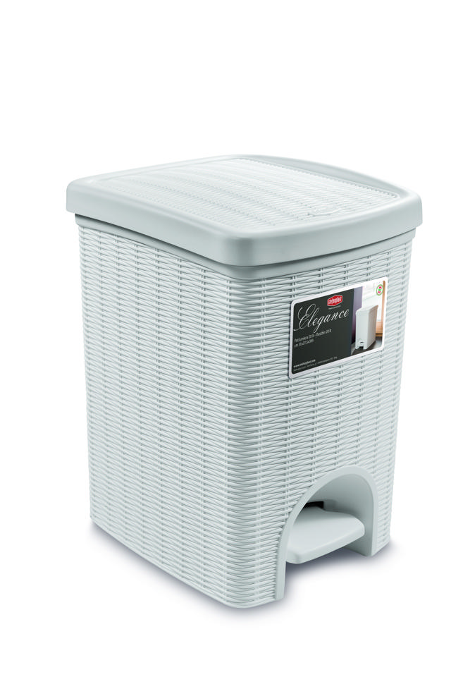 STEFANPLAST ELEGANCE DUSTBIN 20LT WHITE