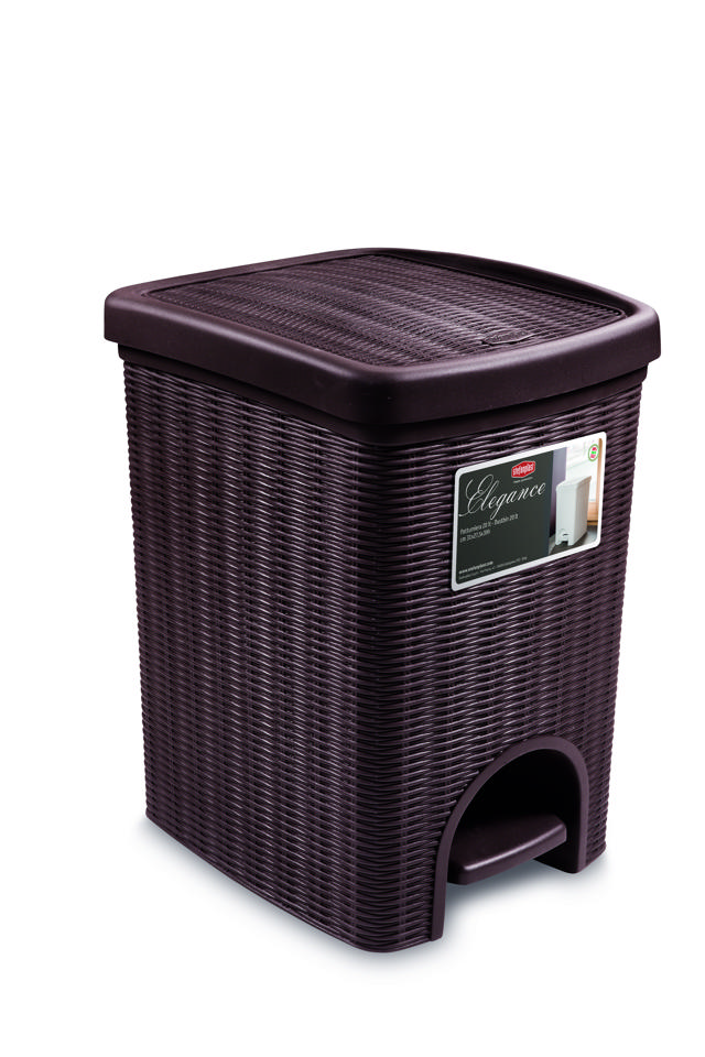 STEFANPLAST ELEGANCE DUSTBIN 20LT MOKA