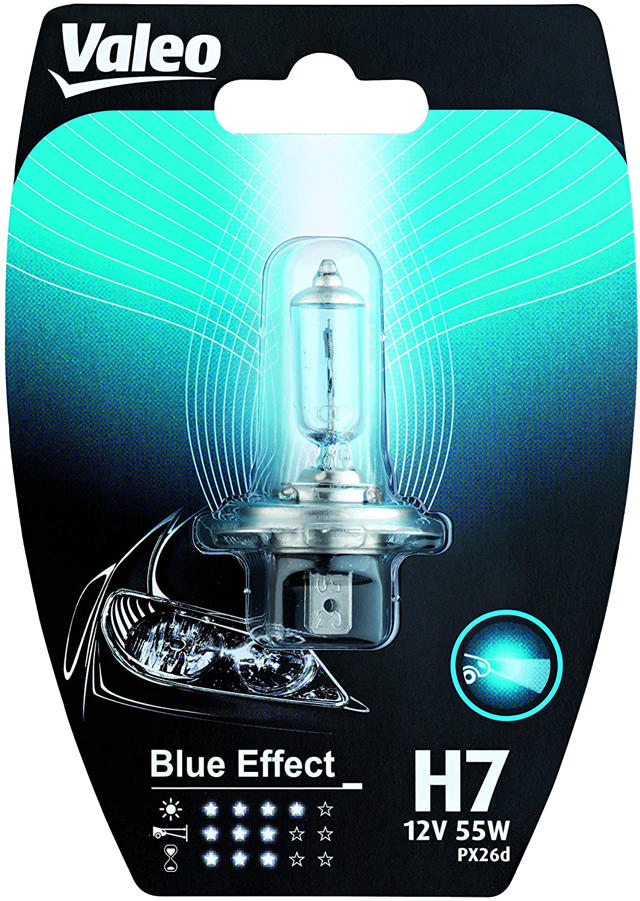 VALEO ΛΑΜΠΑ H7 BLUE EFFECT 12V 55W BLISTER x 1